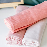 Coral Muslin Swaddle