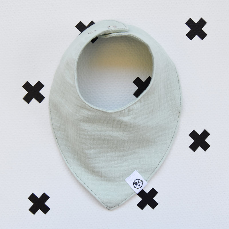 Celadon Muslin Bandana Bib