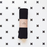 Black Muslin Swaddle