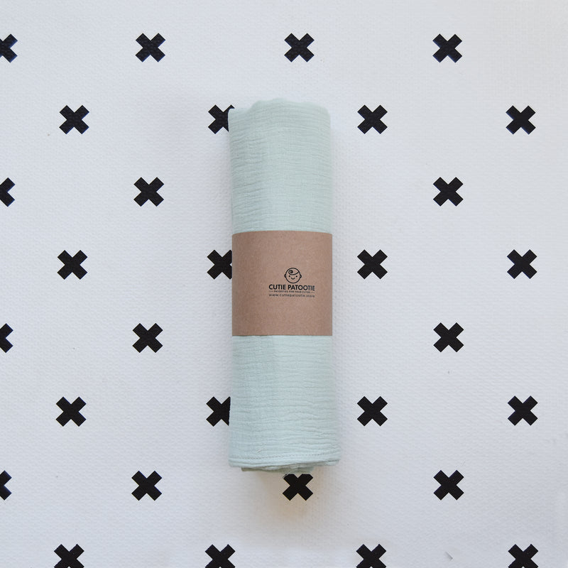 Celadon Muslin Swaddle