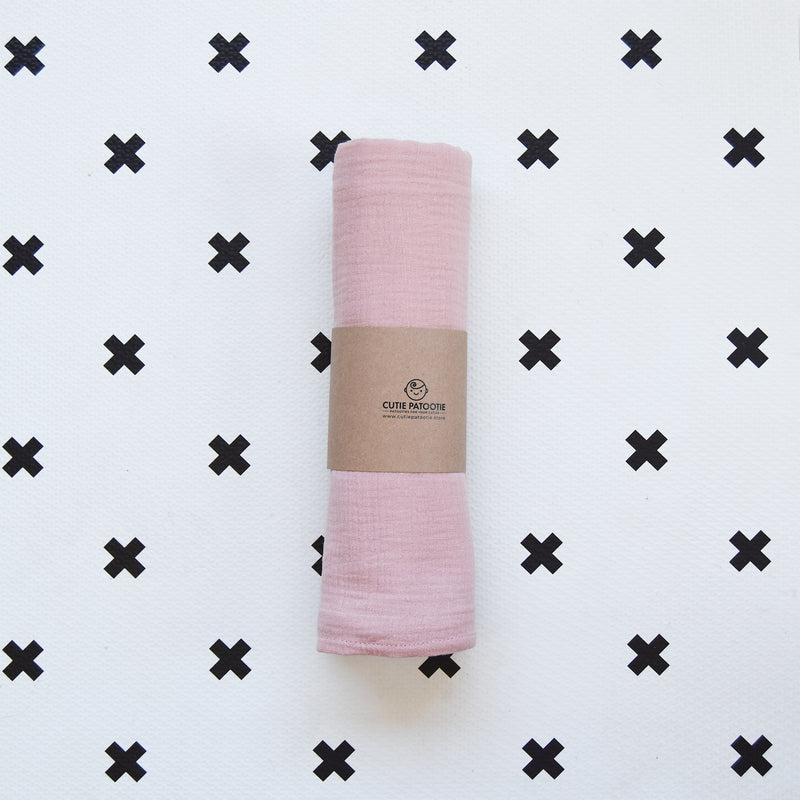 Rose Pink Muslin Swaddle