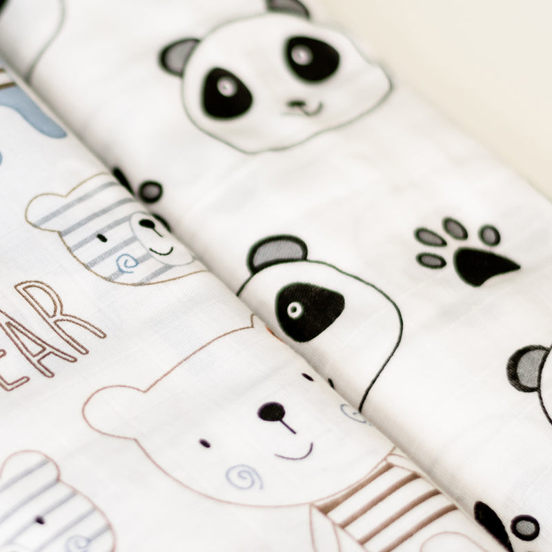 Panda Muslin Swaddle