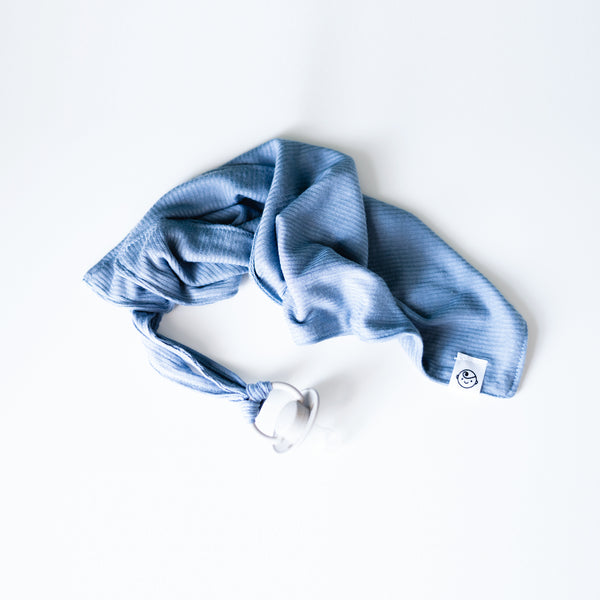 Ribbed Cotton Dummy Blanket Blue