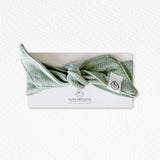 Ribbed Cotton Headband Sage Green