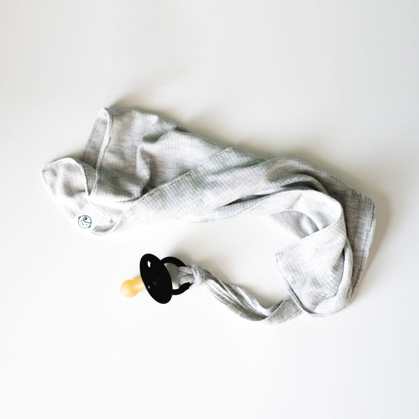 Ribbed Cotton Dummy Blanket Grey Melange