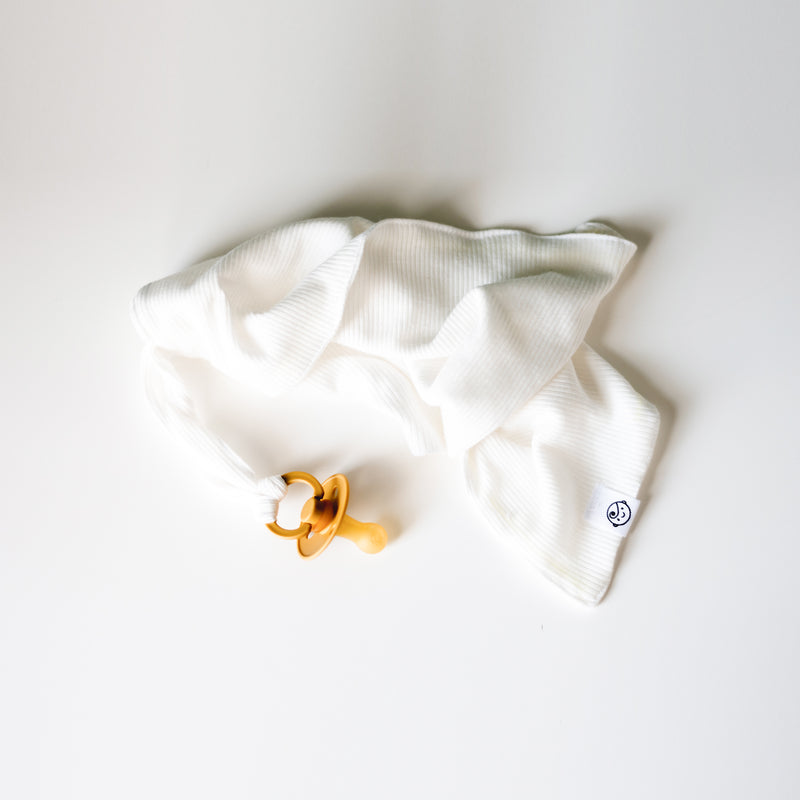 Ribbed Cotton Dummy Blanket Ivory