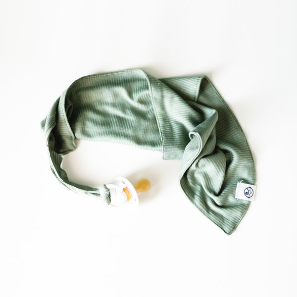 Ribbed Cotton Dummy Blanket Sage Green