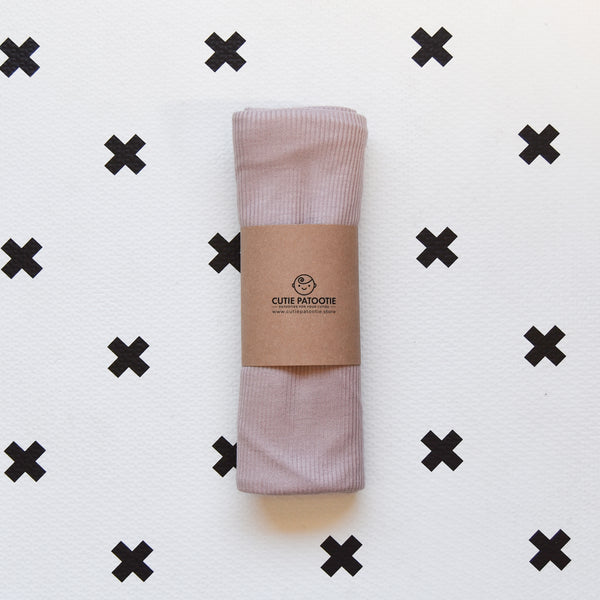 Ribbed Cotton Swaddle Dusty Pink